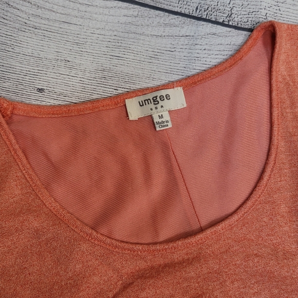 Women’s Coral Umgee Oh Me Oh My! Sheer Knit Tank Dress Lined with Lace Trim Med - Picture 9 of 11